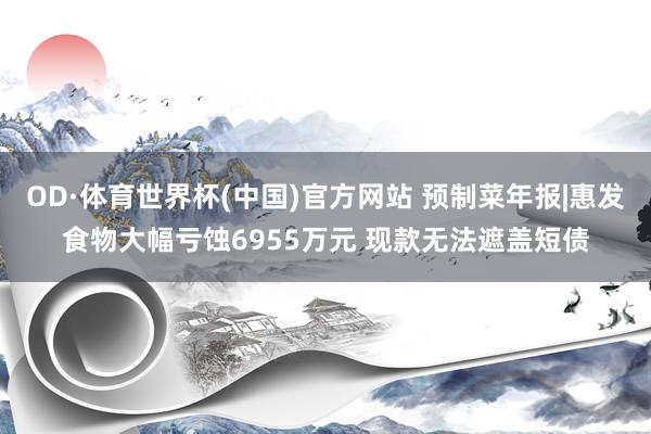 OD·体育世界杯(中国)官方网站 预制菜年报|惠发食物大幅亏蚀6955万元 现款无法遮盖短债