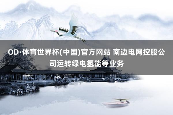 OD·体育世界杯(中国)官方网站 南边电网控股公司运转绿电氢能等业务