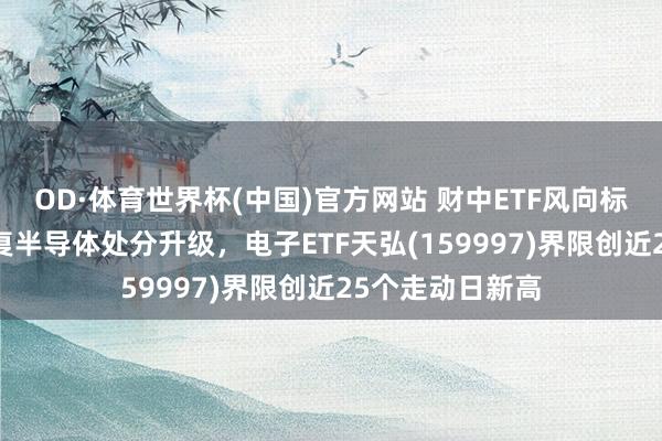 OD·体育世界杯(中国)官方网站 财中ETF风向标｜HBM禁闭重复半导体处分升级，电子ETF天弘(159997)界限创近25个走动日新高