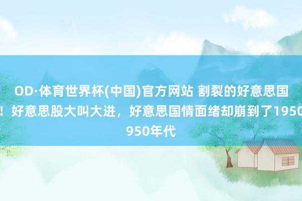 OD·体育世界杯(中国)官方网站 割裂的好意思国经济！好意思股大叫大进，好意思国情面绪却崩到了1950年代