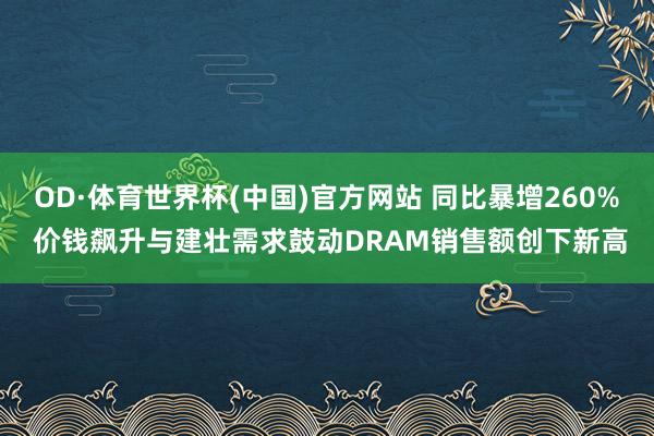 OD·体育世界杯(中国)官方网站 同比暴增260% 价钱飙升与建壮需求鼓动DRAM销售额创下新高