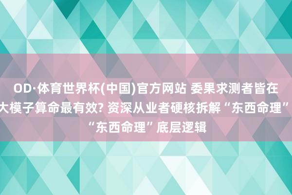 OD·体育世界杯(中国)官方网站 委果求测者皆在问: 哪个大模子算命最有效? 资深从业者硬核拆解“东西命理”底层逻辑