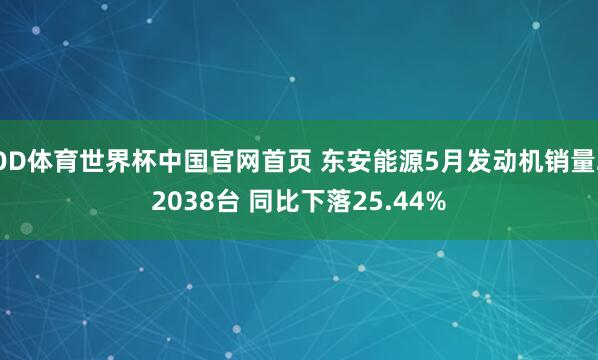 OD体育世界杯中国官网首页 东安能源5月发动机销量22038台 同比下落25.44%