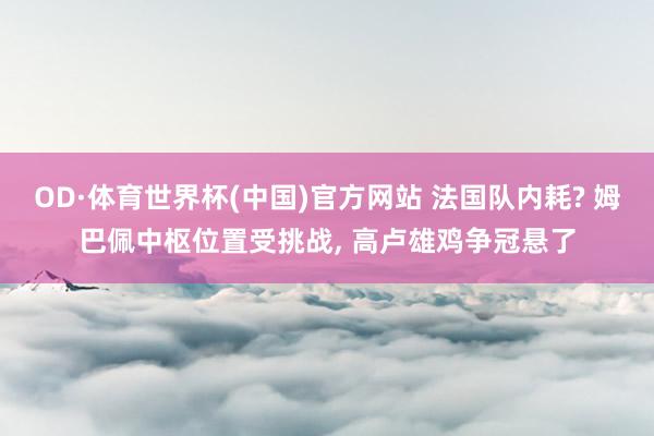 OD·体育世界杯(中国)官方网站 法国队内耗? 姆巴佩中枢位置受挑战， 高卢雄鸡争冠悬了