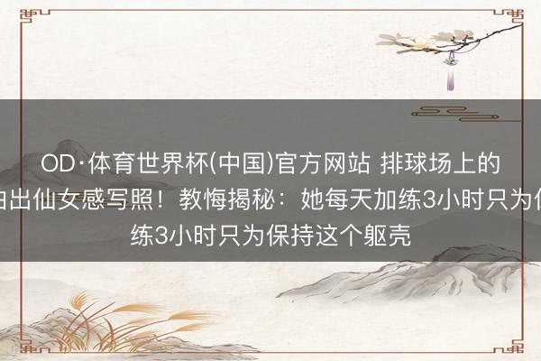 OD·体育世界杯(中国)官方网站 排球场上的拚命三娘竟拍出仙女感写照！教悔揭秘：她每天加练3小时只为保持这个躯壳