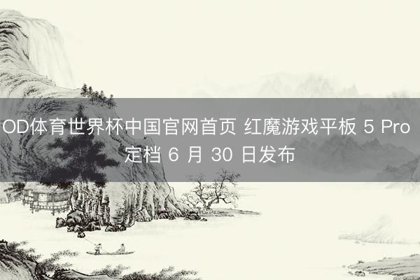 OD体育世界杯中国官网首页 红魔游戏平板 5 Pro 定档 6 月 30 日发布